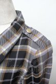 画像6: ALICE and the PIRATES / タータンチェック柄ハーネスベルト付きオーバーシャツ  グレー S-26-01-17-021-PA-BL-AS-ZS (6)