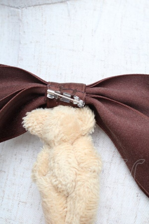 画像5: axes femme kawaii / クマブローチニットボレロ  ブラウン S-26-01-17-027-AX-TO-HR-ZS (5)