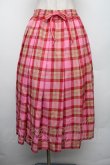 画像1: MILK / チェックスカート  ピンク S-26-01-18-040-ML-SK-AS-ZS (1)