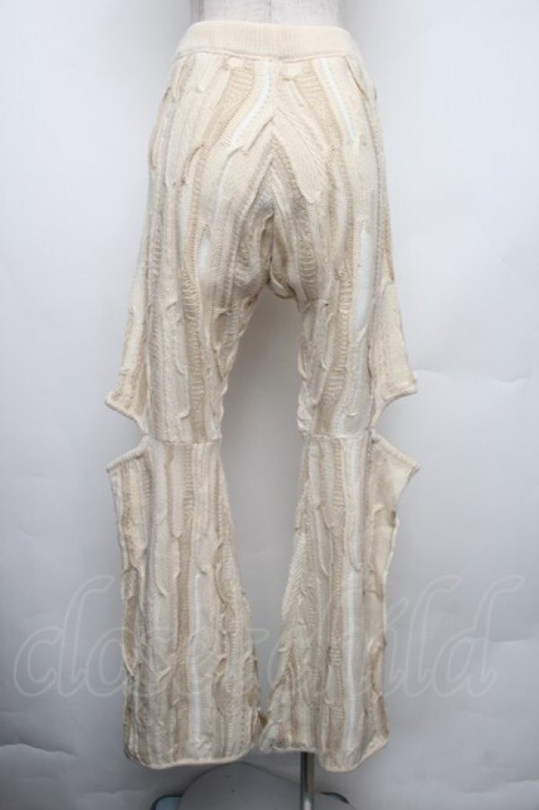 画像2: merry jenny / マルチカラーサイドスリットニットパンツ  アイボリー S-26-01-18-043-LO-PA-HR-ZS (2)