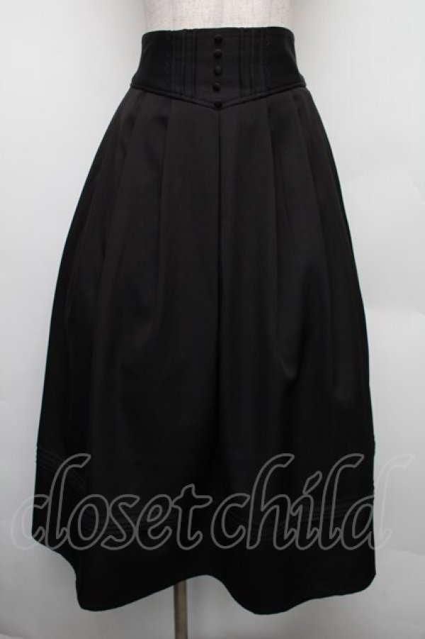 画像1: axes femme / クラシカルスカート L 黒 S-26-01-18-047-AX-SK-TE-ZS (1)