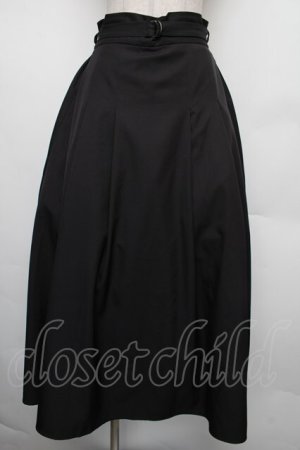 画像: axes femme / ベルト付サイドタックスカート F 黒 S-26-01-18-048-AX-SK-TE-ZS