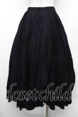画像2: BPN / ガーゼイレヘムロングスカート  黒 S-26-01-18-051-GO-SK-HR-ZS (2)