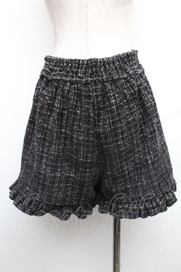 画像2: LIZ LISA / ツイードセットアップのパンツ  黒 S-26-01-18-053-LO-OP-HR-ZS (2)