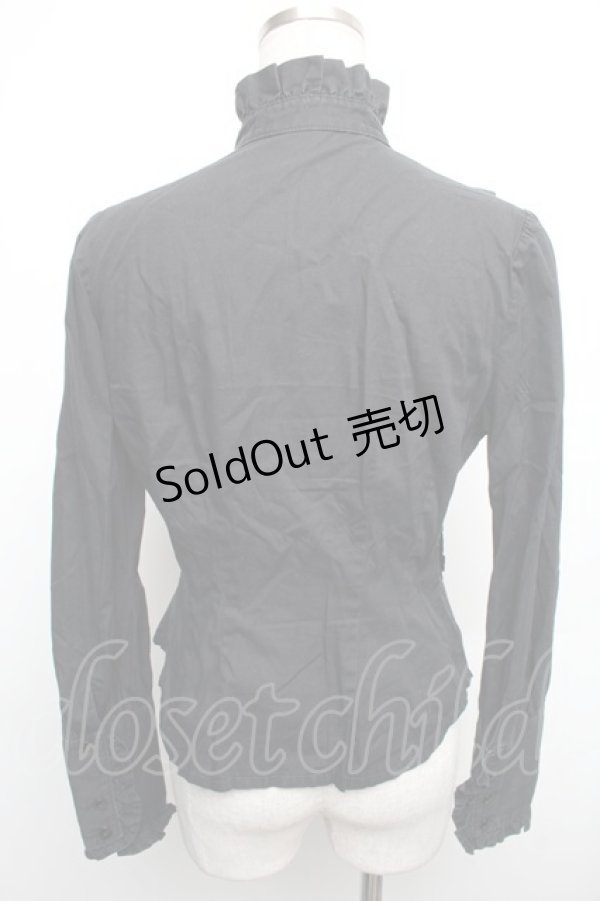 画像2: ALICE and the PIRATES / プリンスコンラッドブラウス  黒 S-26-01-18-054-PA-BL-AS-ZS (2)