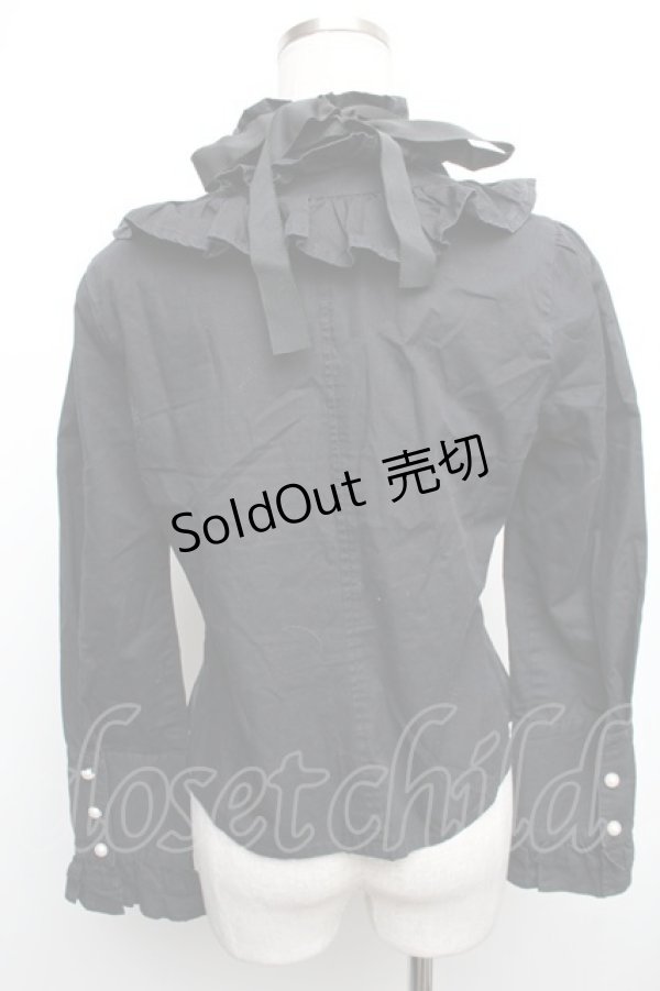 画像2: ALICE and the PIRATES / アンソニーブラウス  黒 S-26-01-18-055-PA-BL-AS-ZS (2)