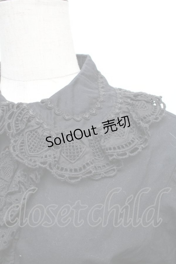 画像3: BABY,THE STARS SHINE BRIGHT / シャーリングブラウス  黒 S-26-01-18-058-BA-BL-AS-ZS (3)