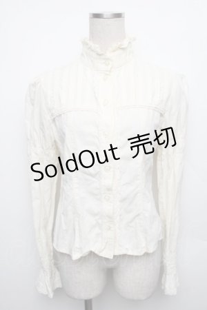 画像: BABY,THE STARS SHINE BRIGHT / スタンドカラーブラウス  オフ S-26-01-18-059-BA-BL-AS-ZS