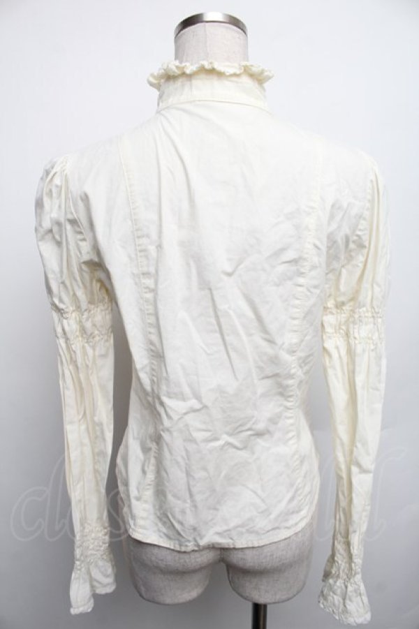 画像2: BABY,THE STARS SHINE BRIGHT / スタンドカラーブラウス  オフ S-26-01-18-059-BA-BL-AS-ZS (2)