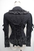 画像2: metamorphose / バックリボンレースフリルブラウス  黒 S-26-01-18-060-ME-BL-AS-ZS (2)