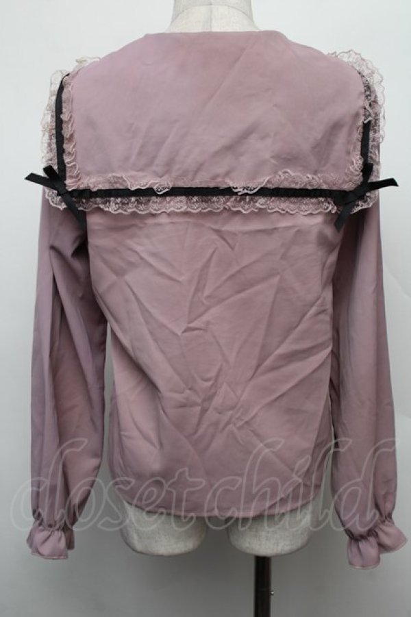 画像2: MA*RS / レースセーラー襟ブラウス  ピンク S-26-01-18-010-EL-BL-HR-ZS (2)