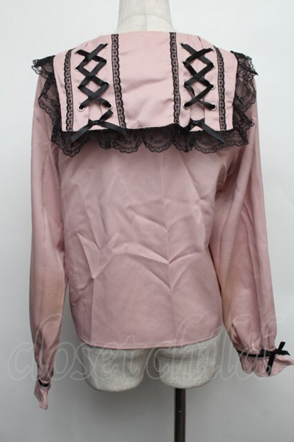 画像2: MA*RS / レースセーラー襟ブラウス  ピンク S-26-01-18-011-EL-BL-HR-ZS (2)