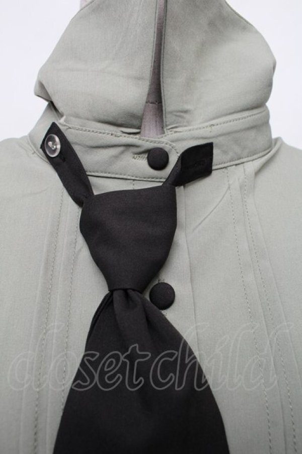 画像2: axes femme / タイ付きブラウス F グリーン S-26-01-18-015-AX-BL-TE-ZS (2)