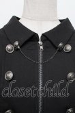 画像3: axes femme / Ｗ釦スリット袖ジップジャケット F 黒 S-26-01-18-020-AX-TO-TE-ZS (3)