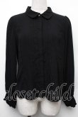 画像1: axes femme / ネクタイ付きブラウス  黒 S-26-01-18-021-AX-BL-AS-ZS (1)