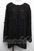 画像1: AVENCHUMU / Studs cross shaggy tops  黒 S-26-01-18-023-LO-TO-HR-ZS (1)