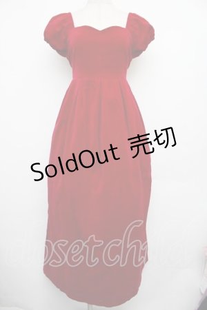 画像: Victorian maiden / 別珍エンパイアドレス  赤 S-26-01-18-026-CL-OP-HR-ZS