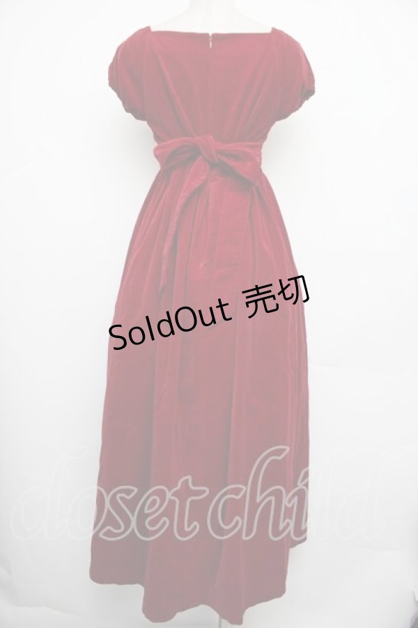 画像2: Victorian maiden / 別珍エンパイアドレス  赤 S-26-01-18-026-CL-OP-HR-ZS (2)