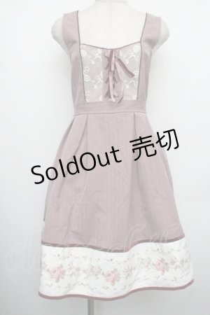 画像: axes femme POETIQUE / レース襟ジャンドレ  ピンク S-26-01-18-029-AX-OP-AS-ZS