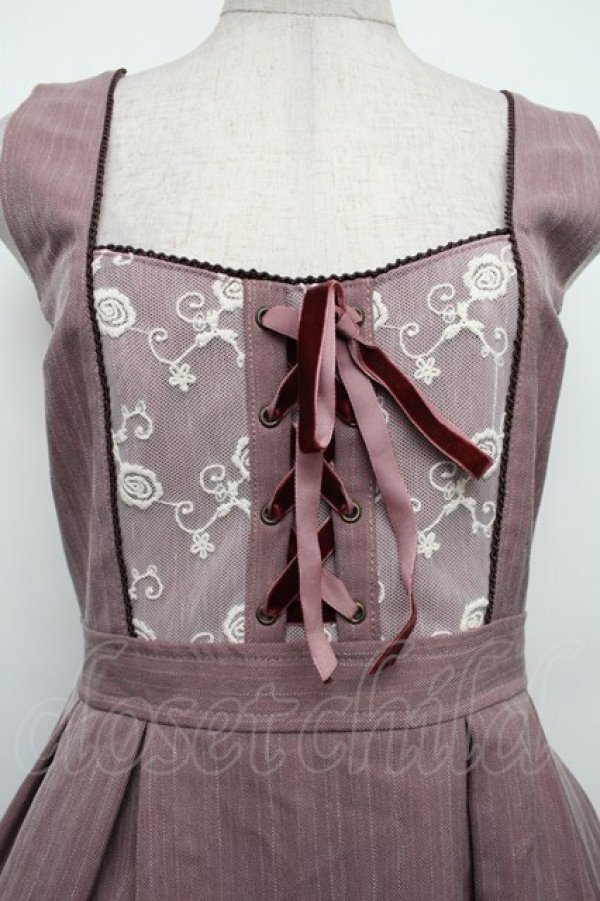 画像3: axes femme POETIQUE / レース襟ジャンドレ  ピンク S-26-01-18-029-AX-OP-AS-ZS (3)