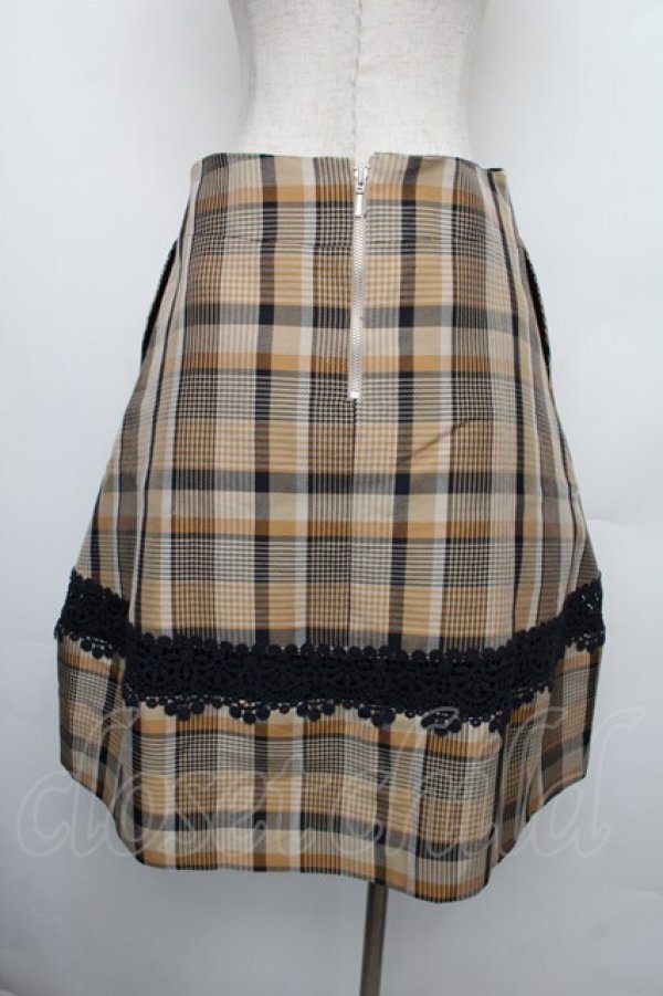 画像2: Jane Marple Dans Le Salon / タータンチェックスカート  ブラウン S-26-01-18-039-JM-SK-HR-ZS (2)