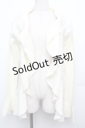 画像: LIZ LISA / フリルニットカーディガン  オフ S-26-01-21-005-LO-TO-AS-ZS