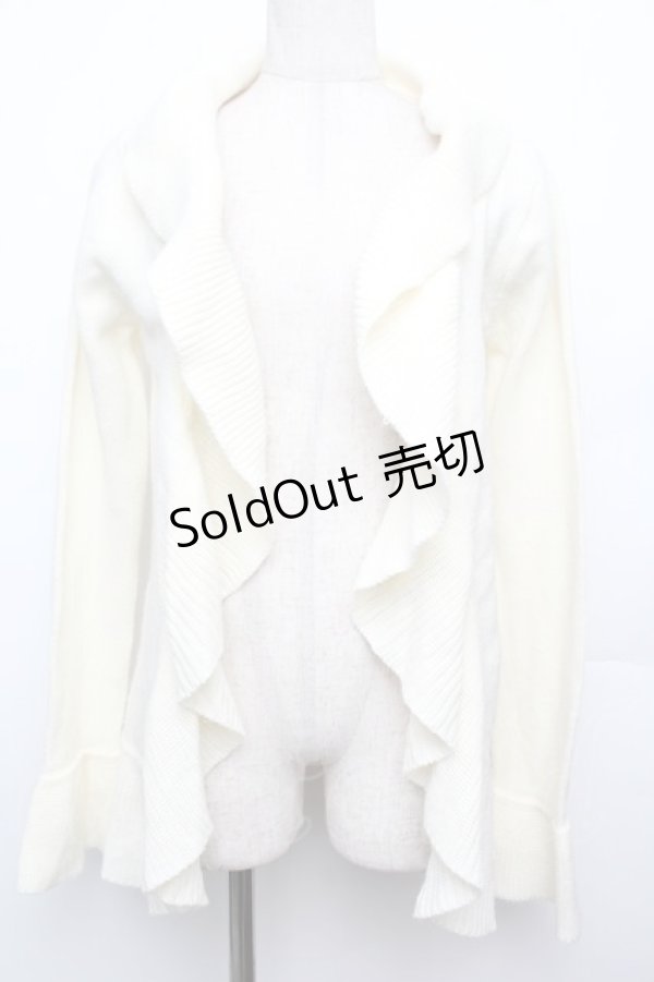 画像1: LIZ LISA / フリルニットカーディガン  オフ S-26-01-21-005-LO-TO-AS-ZS (1)
