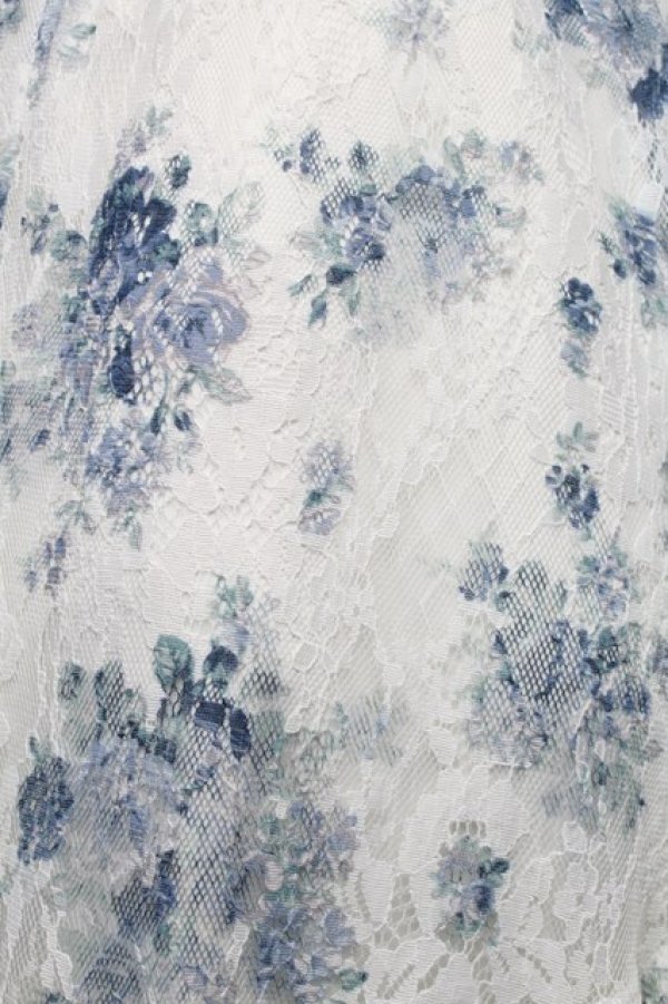 画像3: axes femme / フラワーレーススカート  オフｘブルー S-26-01-21-043-AX-SK-AS-ZS (3)