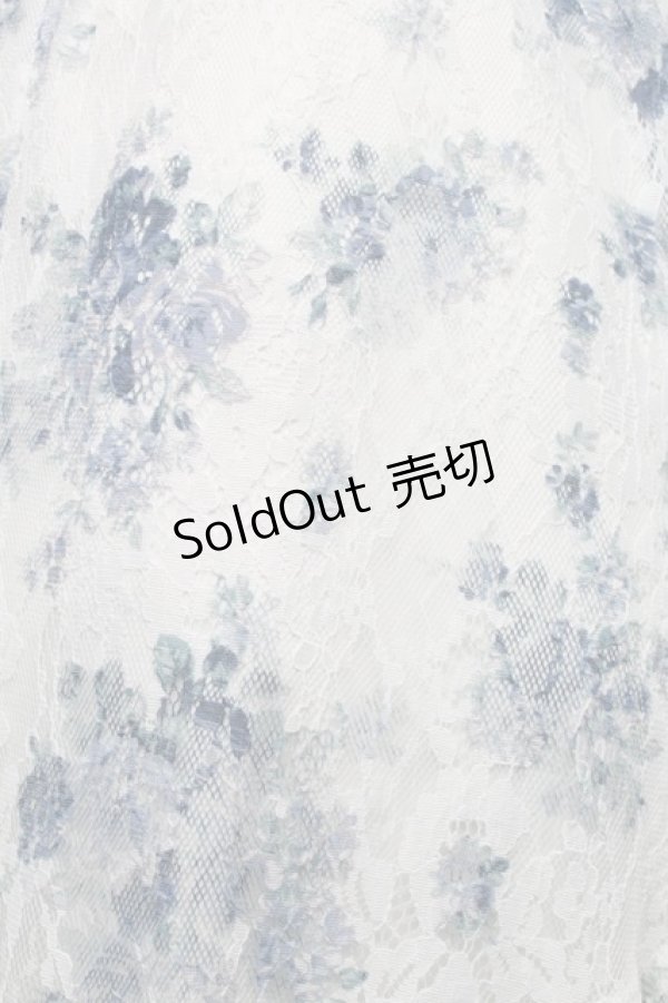 画像3: axes femme / フラワーレーススカート  オフｘブルー S-26-01-21-043-AX-SK-AS-ZS (3)