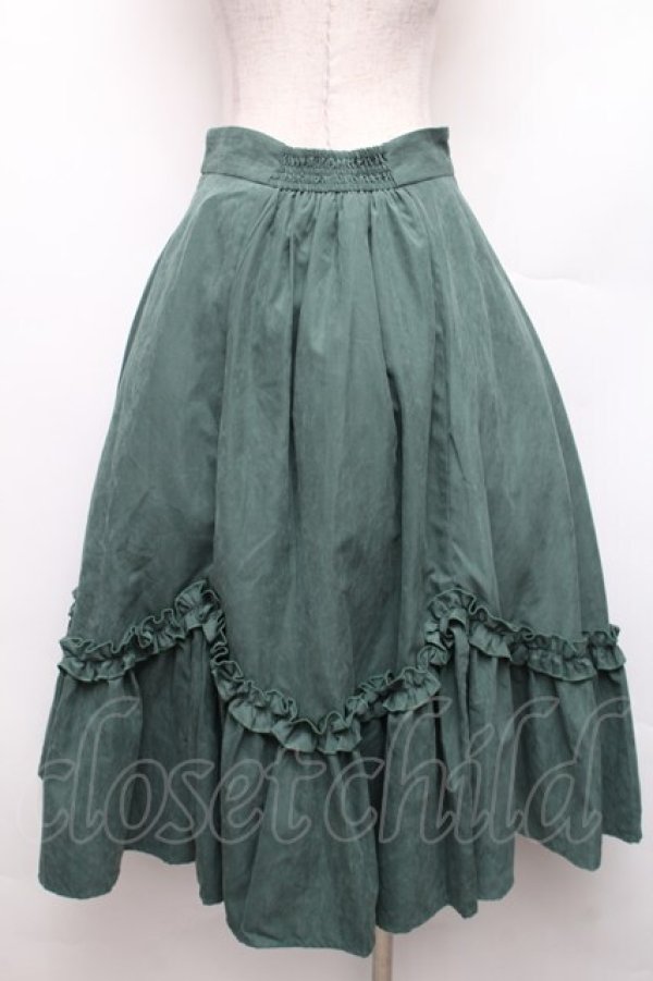 画像2: Forest Wardrobe（海外ロリータブランド） / Forest Basket 4.0 花びらスカート＆カチューシャセット M グリーン S-26-01-21-048-LO-SK-TE-ZS (2)