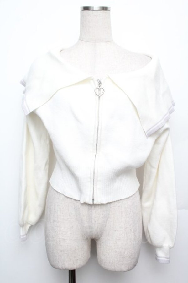 画像1: MAJESTIC LEGON / ニットプルオーバー  白 S-26-01-21-006-LO-OP-AS-ZS (1)