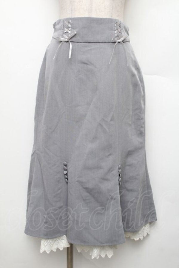 画像1: axes femme POETIQUE / スリットデザインタイトスカート  グレー S-26-01-21-050-AX-SK-AS-ZS (1)