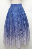 画像2: axes femme / グラデレースサーキュラースカート  ブルー S-26-01-21-051-AX-SK-AS-ZS (2)