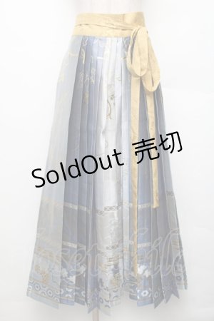 画像: 中国ロリータ / 漢服 スカート  サックス S-26-01-21-052-LO-SK-HR-ZS