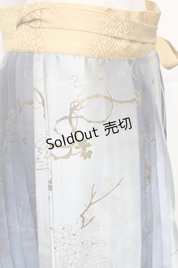 画像3: 中国ロリータ / 漢服 スカート  サックス S-26-01-21-052-LO-SK-HR-ZS (3)