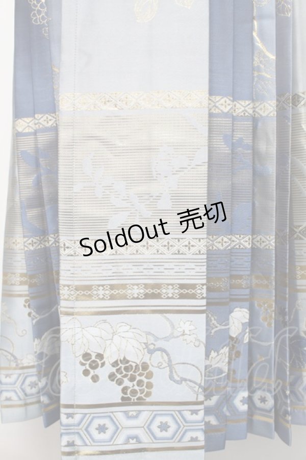 画像4: 中国ロリータ / 漢服 スカート  サックス S-26-01-21-052-LO-SK-HR-ZS (4)