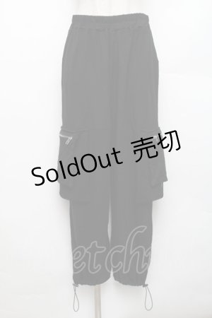 画像: axes femme / カーゴパンツ  黒 S-26-01-21-058-AX-SK-AS-ZS