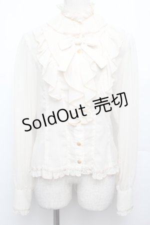 画像: metamorphose / シフォンブラウス  オフ S-26-01-21-008-ME-AC-AS-ZS