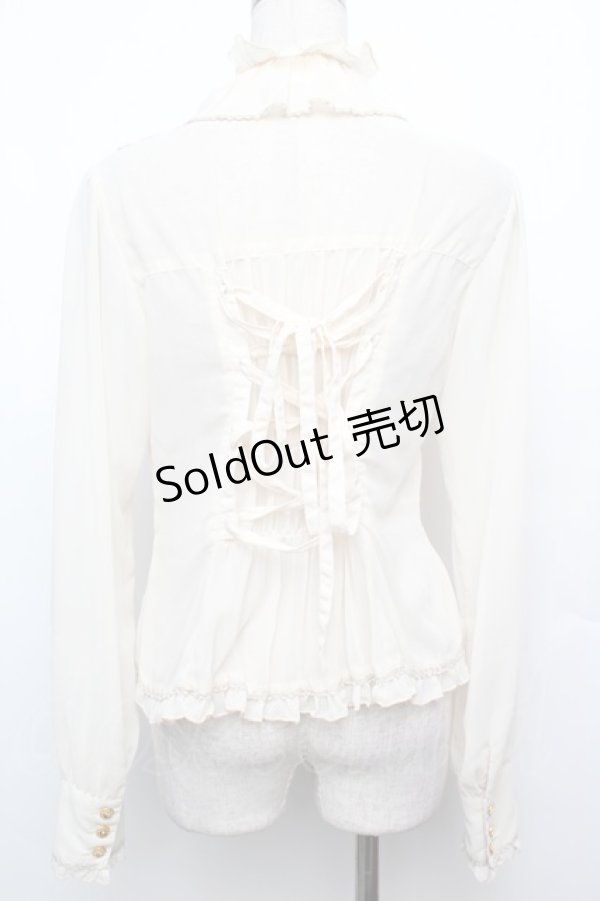 画像2: metamorphose / シフォンブラウス  オフ S-26-01-21-008-ME-AC-AS-ZS (2)