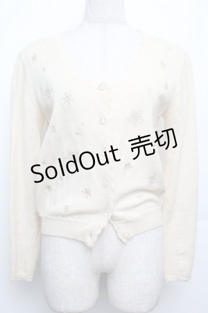 画像: BABY,THE STARS SHINE BRIGHT / 雪の結晶カーディガン  オフ S-26-01-21-009-BA-TO-AS-ZS