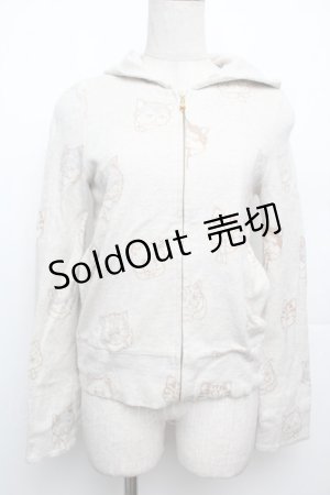 画像: Franche Lippee / ぶすねこパーカー  グレー S-26-01-21-010-LO-TO-AS-ZS