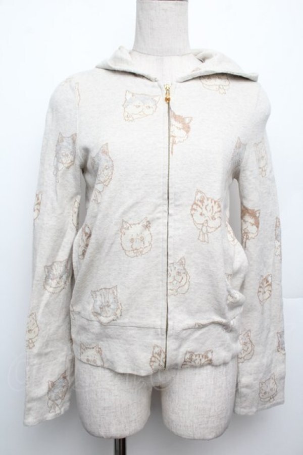 画像1: Franche Lippee / ぶすねこパーカー  グレー S-26-01-21-010-LO-TO-AS-ZS (1)