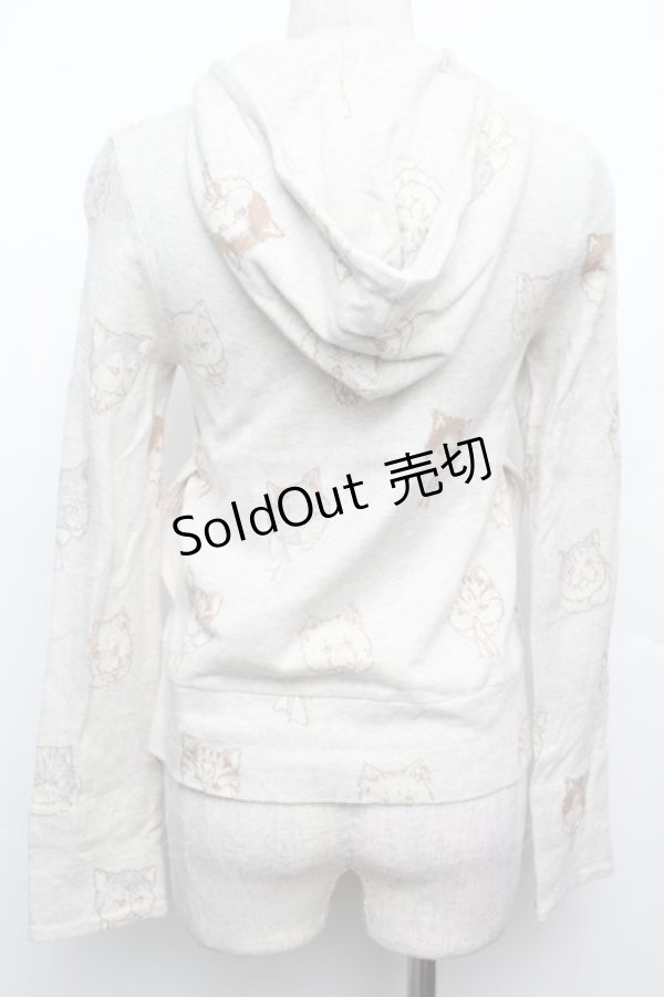 画像2: Franche Lippee / ぶすねこパーカー  グレー S-26-01-21-010-LO-TO-AS-ZS (2)