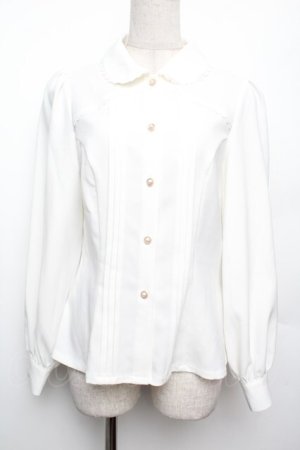 画像: Forest Wardrobe（海外ロリータブランド） / パフスリーブブラウス M 白 S-26-01-21-002-LO-BL-HR-ZS