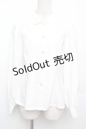 画像: Forest Wardrobe（海外ロリータブランド） / パフスリーブブラウス M 白 S-26-01-21-002-LO-BL-HR-ZS