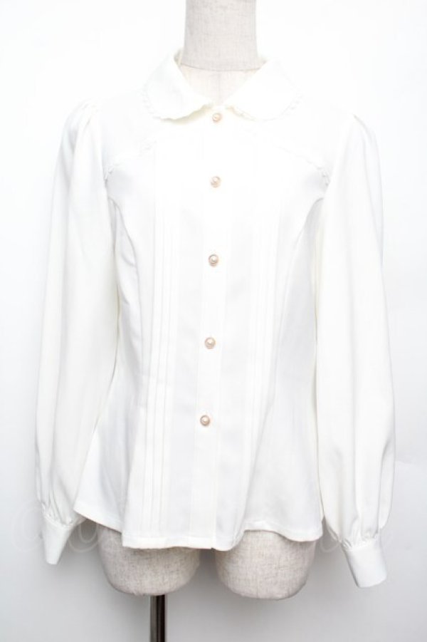 画像1: Forest Wardrobe（海外ロリータブランド） / パフスリーブブラウス M 白 S-26-01-21-002-LO-BL-HR-ZS (1)