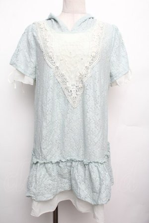 画像: axes femme / レースワンピース  グリーン S-26-01-21-016-AX-OP-AS-ZS