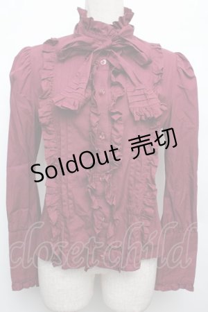 画像: ALICE and the PIRATES / プリンスコンラッドブラウス  ワイン S-26-01-21-018-PA-BL-AS-ZS