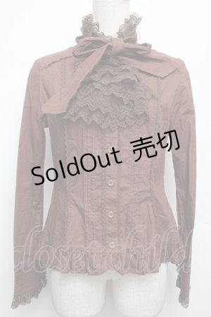 画像: Angelic Pretty / ロイヤルクィーンブラウス  ブラウン S-26-01-21-019-AP-BL-AS-ZS