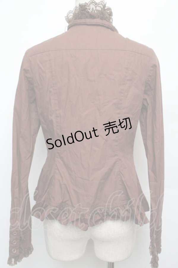 画像2: Angelic Pretty / ロイヤルクィーンブラウス  ブラウン S-26-01-21-019-AP-BL-AS-ZS (2)